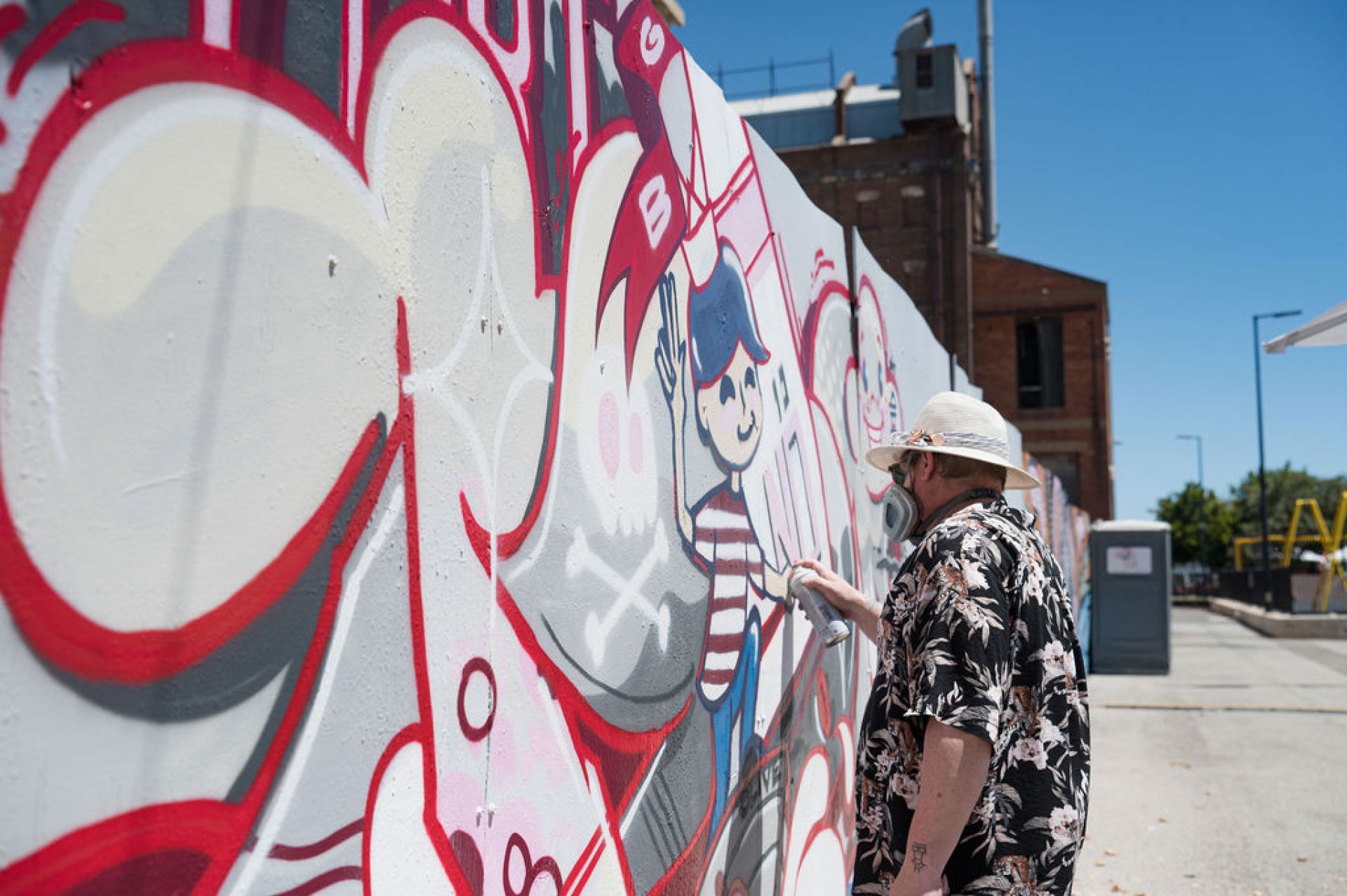 Mural art at Dockside